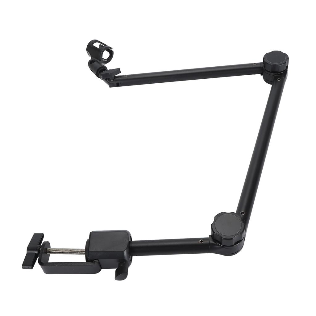 Microphone Arm Stand 180 Degree Adjustable Stable Durable Carbon Steel Desktop Mic Arm Stand for Bro