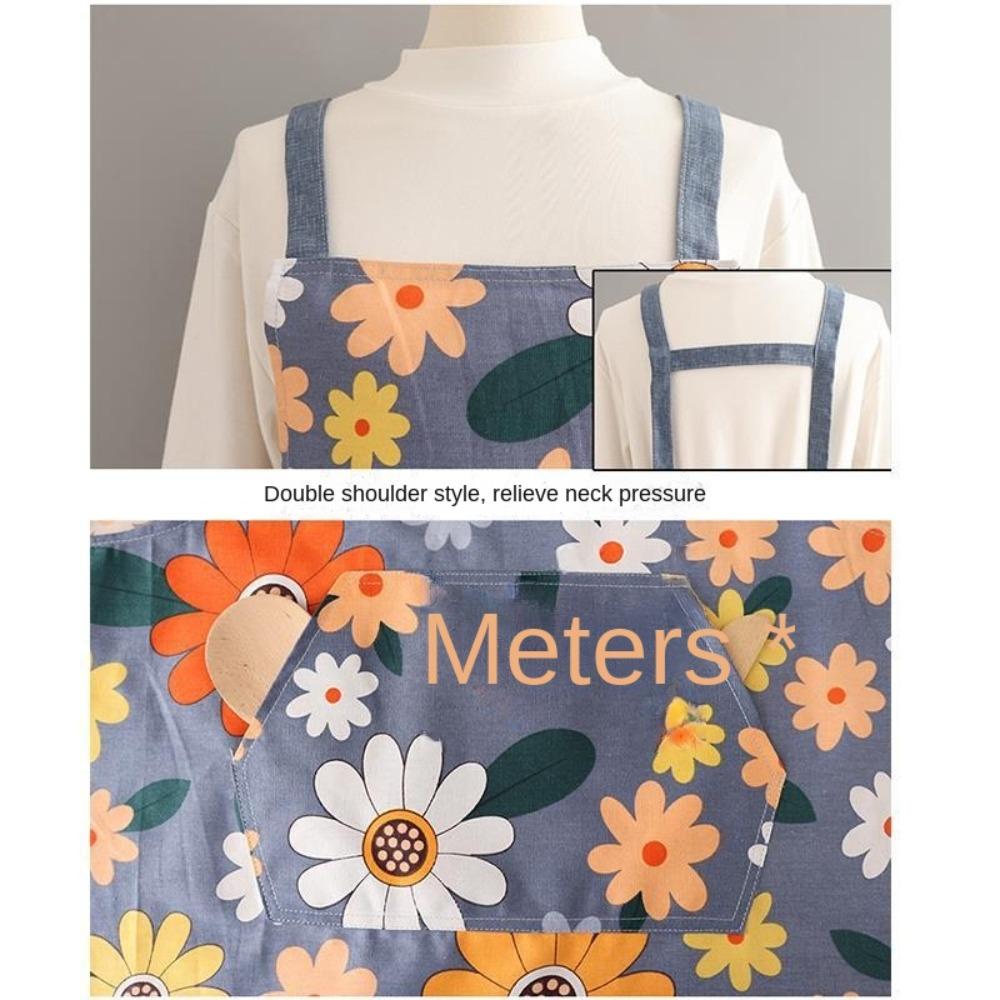 Stain Resistant Kitchen Apron Thin Cooking Apron Creative Canvas Apron Cooking