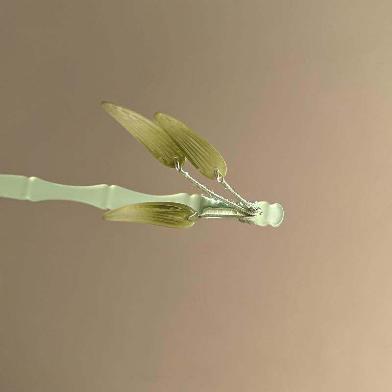 

Простая акриловая бамбуковая заколка для волос, элегантный темперамент, национальный стиль, заколка для волос на затылок, ретро Гочао аксессуары для волос для женщин