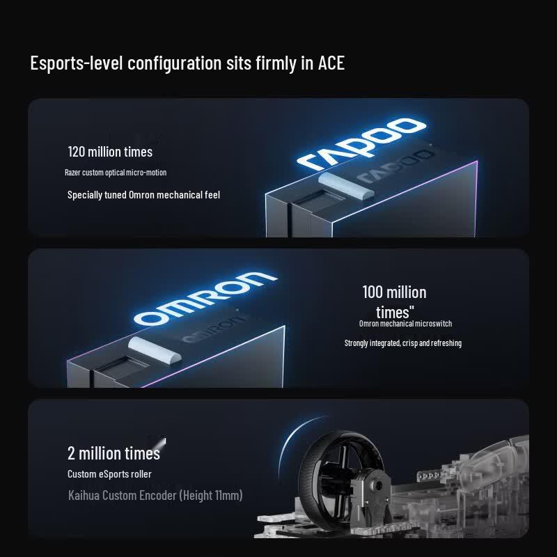 Rapoo VT7 Dual 8K Lightweight Gaming Mouse