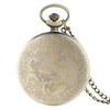Fashion Zodiac Constellation Aquarius Retro Pocket Watches for Man's Women's Gifts with Chain