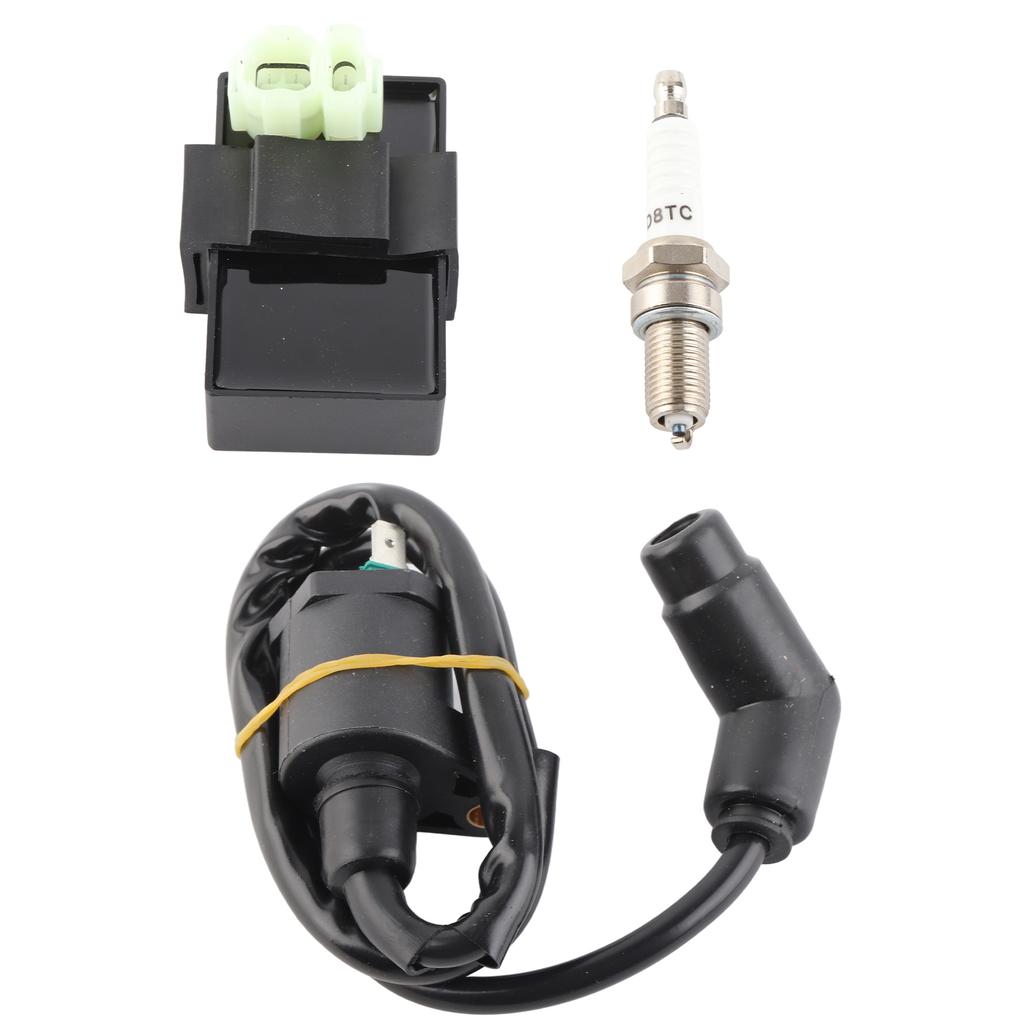 CDI Box Kit with Spark Plug Ignition Coil 30410‑HC4‑770 Replacement for FourTrax 300 TRX300 2x4 1990