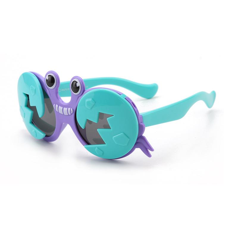

Прохладные солнцезащитные очки для маленьких детей, солнцезащитные очки с откидной крышкой для девочек и мальчиков, забавные детские очки, небьющаяся мягкая оправа, Oculos