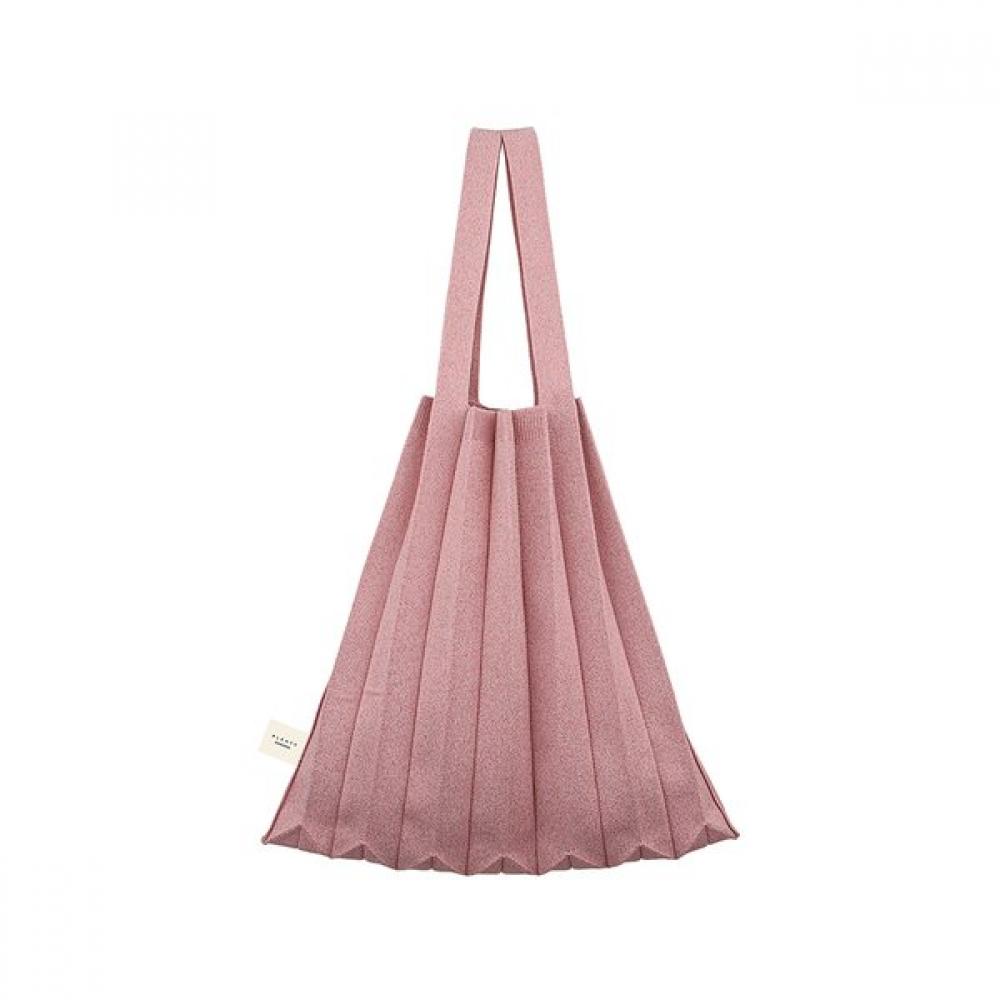 

Pleatsmama Tote Bag Glitter Rose Gold Single option