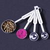 4Pcs Long Handle Measuring Cups Set Stainless Steel Kitchen Measure Tool  Kitchen Gadgets