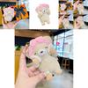 Adorable Plush Bear Keychain Cute Decorative Accessory For Bookbags And Keys
