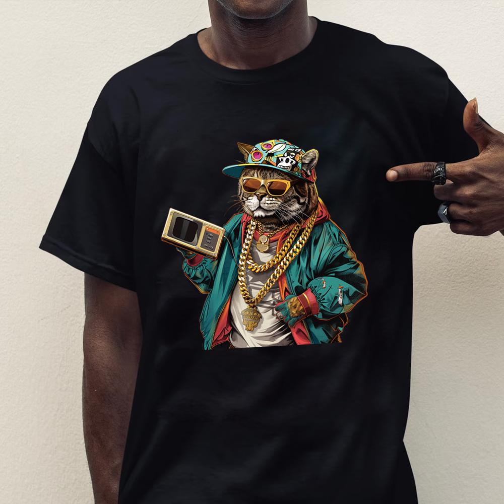 Hongcai PET Material Heat Transfer Film Sticker Cat Bear Pattern for Hip Hop Style Iron-On Garments Transfer Paper & Film