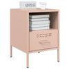 Nightstands 2 Pcs Pink 36 X 39 X 50.5 Cm Steel