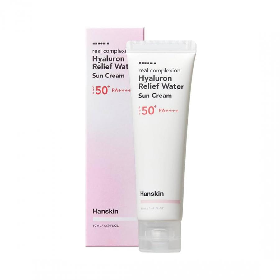 Hanskin Real Compliance Hyaluron Relief Water Sunscreen SPF50+ PA++++ 50ml