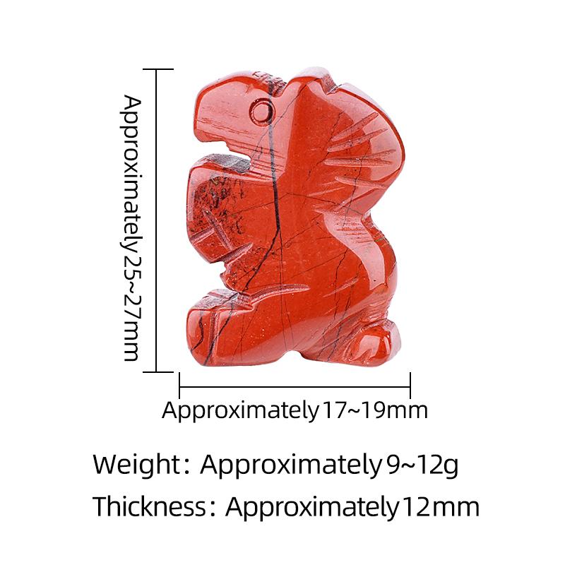 1Pc Natural Semi-Precious Stone Carved Mini Horse Figurine 25-27x17-19mm Polished Crystal Pony Statue For Home Decor Reiki Healing Craft Gift