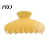 Damage-free Hair Clip Back Head Claw, Macaron Color Shower Clip, Smooth Surface Large Long Claw Anti-Slip Teeth Accessory for Buns Commuting