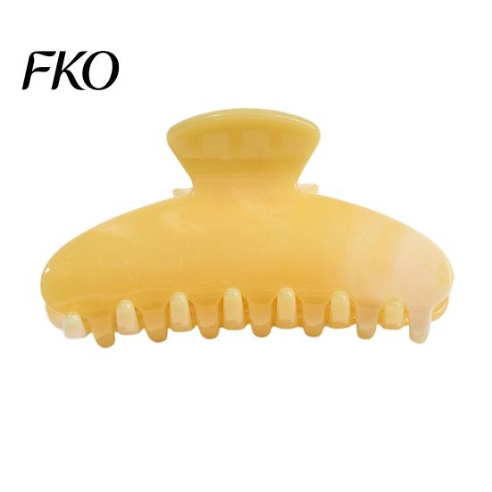 Damage-free Hair Clip Back Head Claw, Macaron Color Shower Clip, Smooth Surface Large Long Claw Anti-Slip Teeth Accessory for Buns Commuting