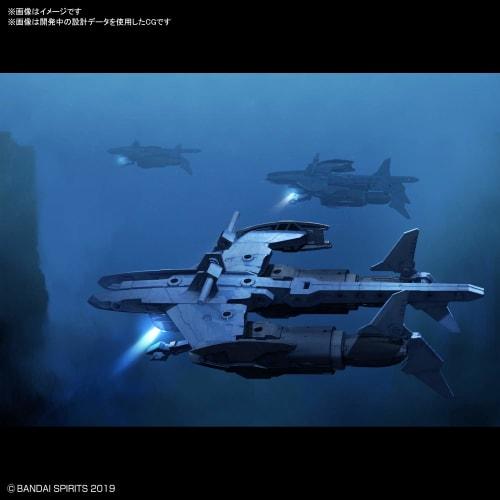 BANDAI SPIRITS 30MM Exar Vehicle (Attack Submarine Ver.) Light Gray 1/144 Scale Color-coded Plastic Model