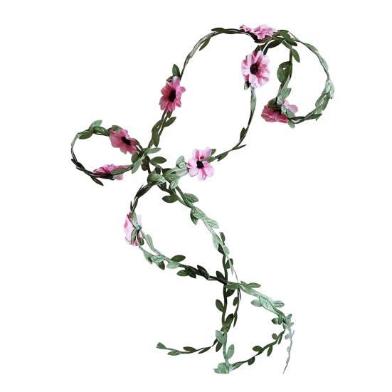 Flower Hair Vine Bohemian Flower Headband Bridal Hair Vine 3.9Ft Artificial Flower Vine