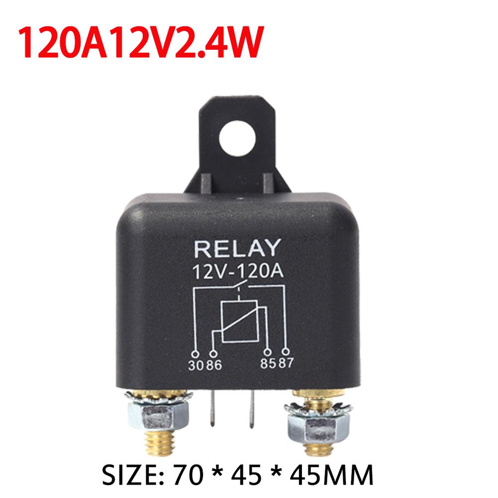

High Current 4 Pin Car Relay 12V 200A/100A Car Truck Motor Automotive Relay Continuous Type Automotive Car Relays Normally Open 120A12V2.4W