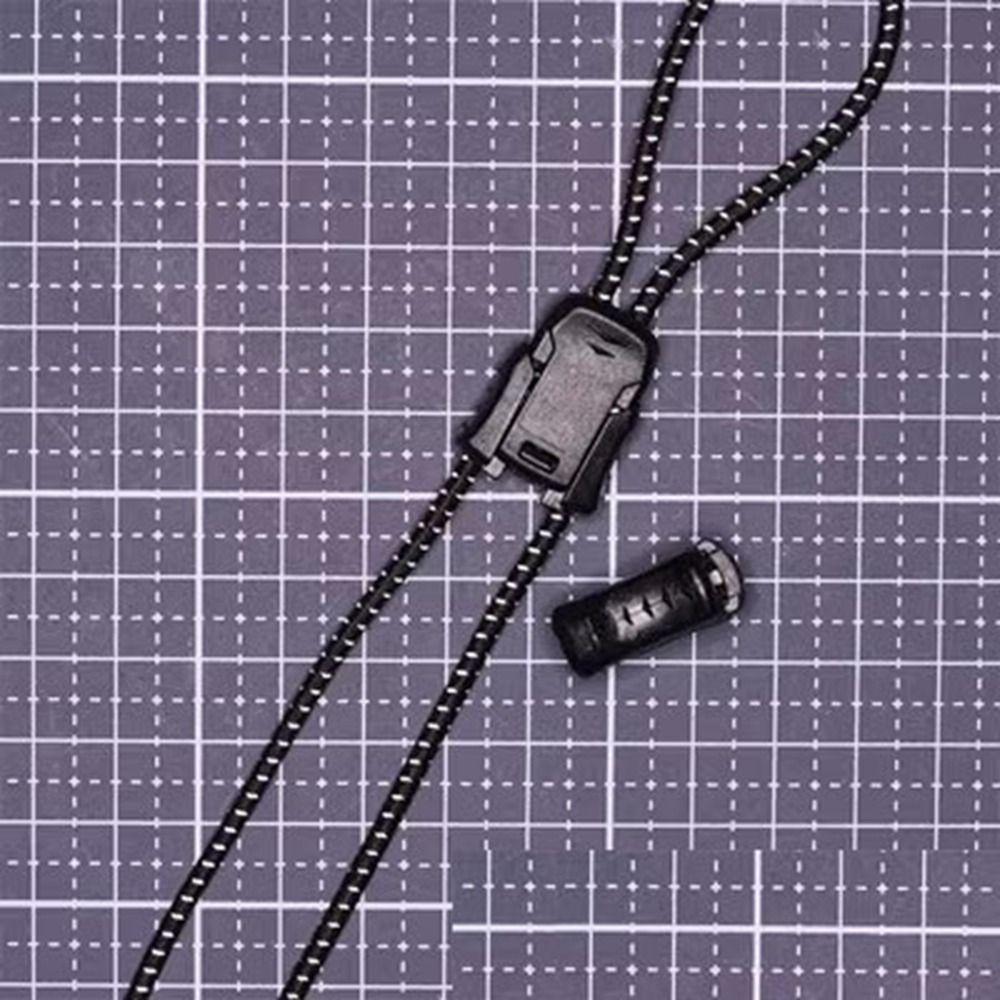 2pcs Black Cord Lock Bean Sportswear Accessories Toggle Clip Plastic Stopper  Outdoor Tool