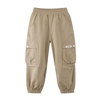 Zuo Xi Boys' Pure Cotton Cargo Pants