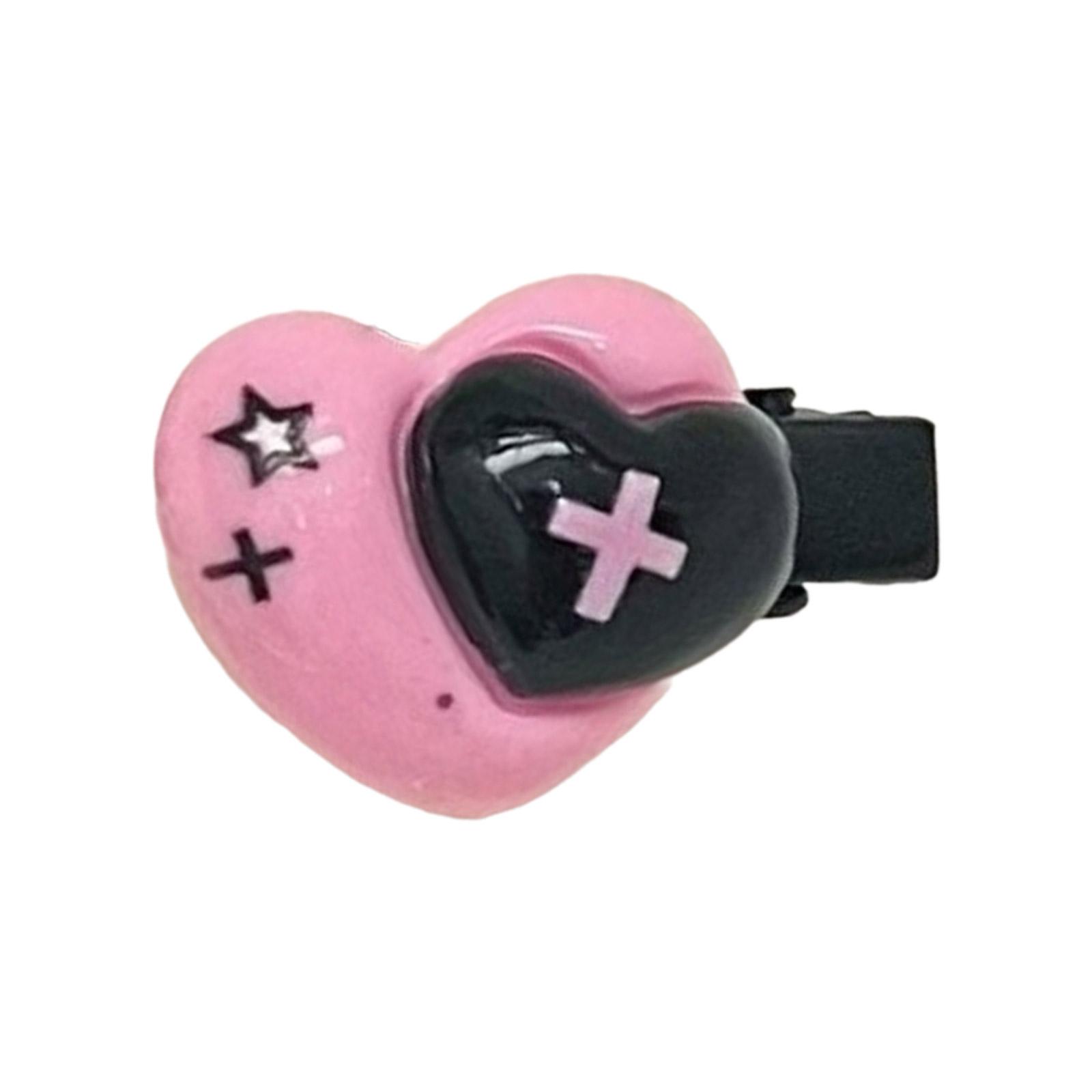 Милая заколка для волос Милая кошачья голова Пластиковая мини-заколка-автомат для волос для женщин Y2K Девочки Готическая панк-прическа Аксессуары для волос F