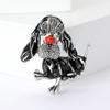 Fashion Enamel Oil Dropping Long Eared Dog Brooch Animal Pin Women'S Dress Suit Accessories Corsage