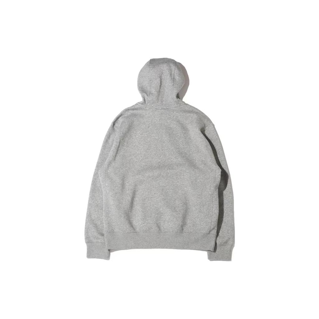 Nike Letter Print Hoodie With Drawstring Long Sleeve Men Tops Gray DX0784-063