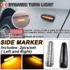 2pcs LED Dynamic Side Marker Turn Signal Lights 8351A001 For Mistubishi Outlander Sport Mirage Montero ASX Lancer Evolution X