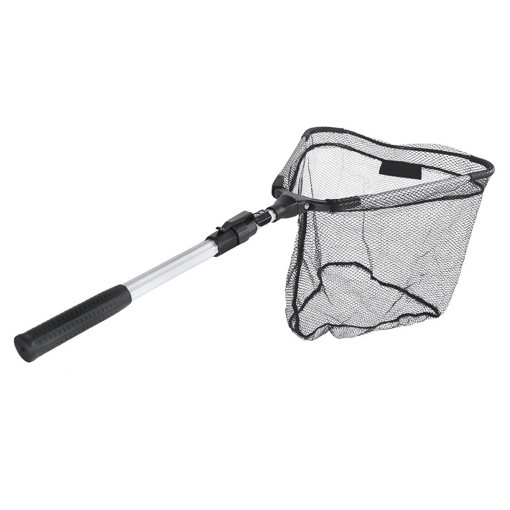 Integrated Waterproof Aluminum Alloy Telescopic Triangular Folding Portable Nanometer Fishing Net Tool Accessory95cm