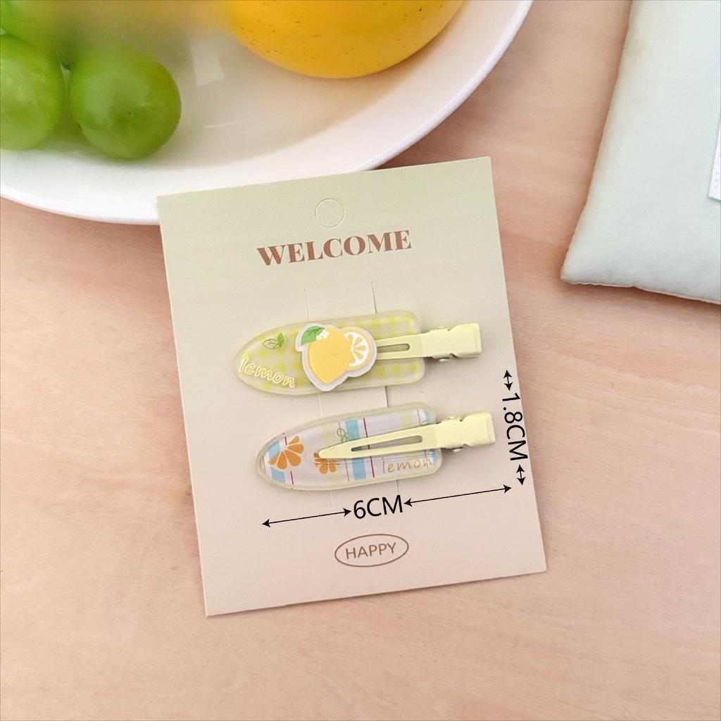 2 Pcs/set Cute Puppy Hair Side Clips Sweet Adorable Seameless Bangs Clip Trendy Duckbill Clips Hair Accessories