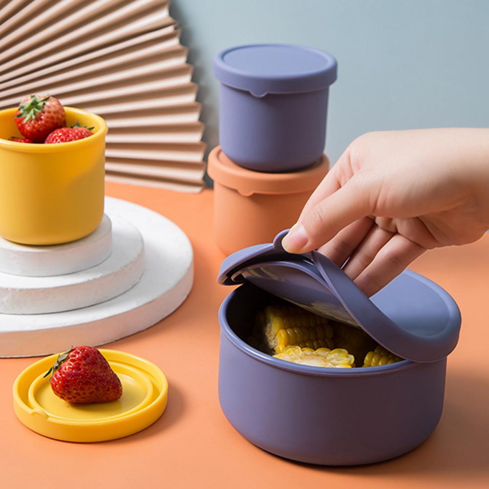 Contenitore per Pranzo Durevole in Silicone Microonde Scatola per Conservazione Alimenti Salvaspazio Scatola per Conservazione Alimenti
