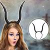 Opaska na głowę z rogami gazeli Rekwizyty do cosplayu Nakrycie głowy Fantasia Akcesoria do kostiumów na Halloween i imprezy karnawałowe dla kobiet
