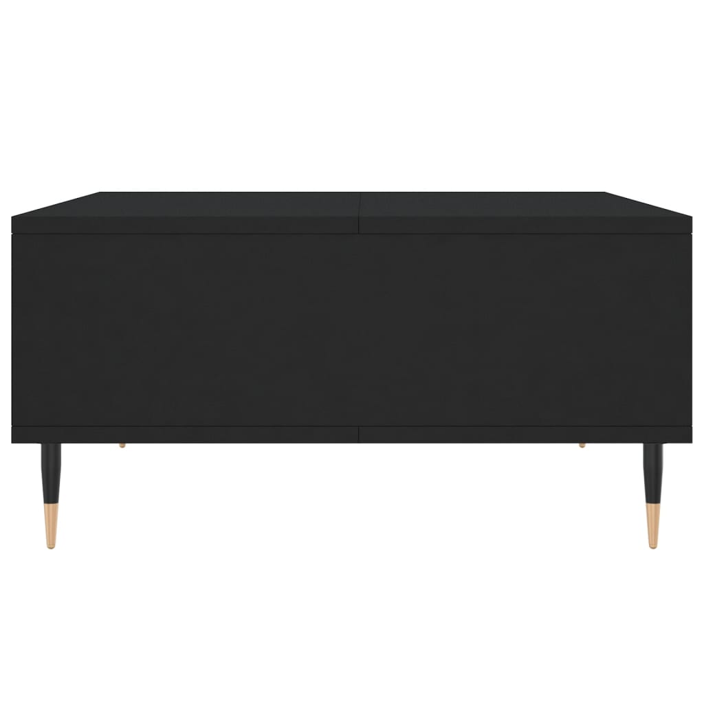 Black Coffee Table 60 x 60 x 30 cm Particleboard