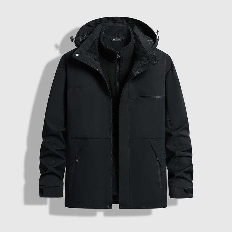 Pierre Cardin Men's 3-in-1 Fleece-Lined Windproof Jacket for Autumn/Winter