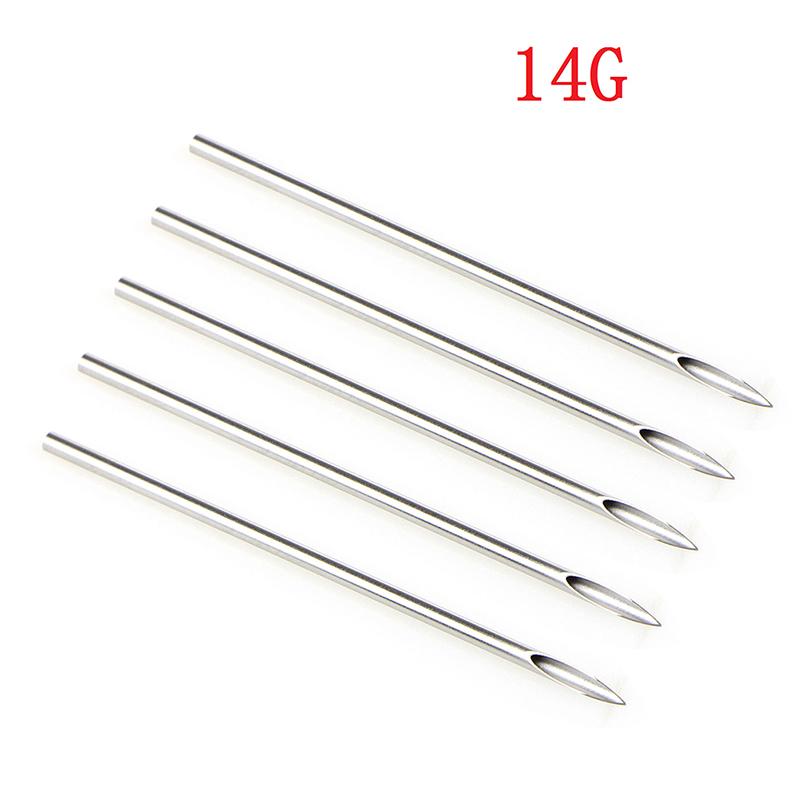 Kit d'Ornements de Piercing Corporel 16 pièces avec Pack d'Aiguilles Septum Nombril Outil Accessoires