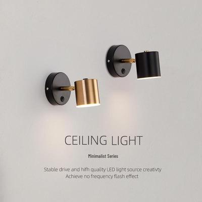 Nordic Modern Wall Lamp: Bedside Reading Light & Small Spotlight for Bedroom, Aisle, or Bathroom Mirror.