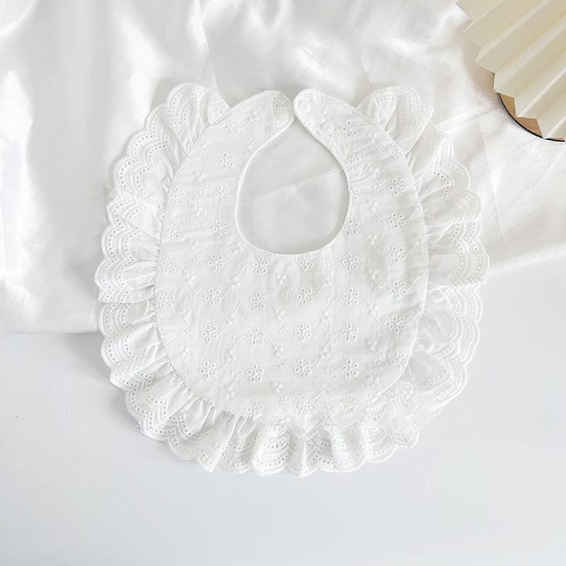 Ins Korean Style Cotton U-Shaped Baby Bibs, Trendy Drool Bibs for 0-2 Years Old, Breathable & Absorbent for Spring & Summer