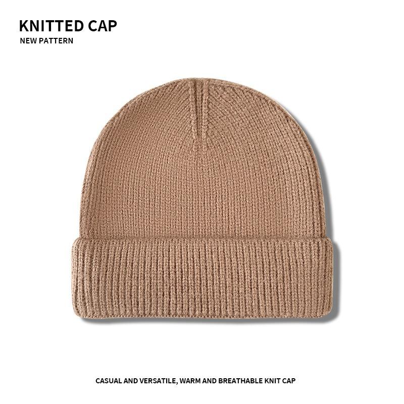 Light Board Knitted Wool Hat Women's Autumn and Winter Big Head Circumference Thickened Warm Cover Cold Hat Versatile Ear Protection Bag Head Hat Men