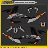 PowerZone Custom Graphics Backgrounds Decals for Stickers Kit For KTM ADV 390 2020 2021 2022 ADVENTURE SUPERMOTO 390 ADV