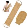 Sanftes Ramie Jute Badeschwamm- und Glattes Körperpeeling-Handtuch-Set Peeling Hautreinigung Schwamm Rückenband