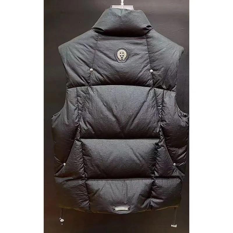High Quality Winter Mens Fashion Vest Slim Fit Versatile Black Stand Collar Zip Up Casual Outerwear