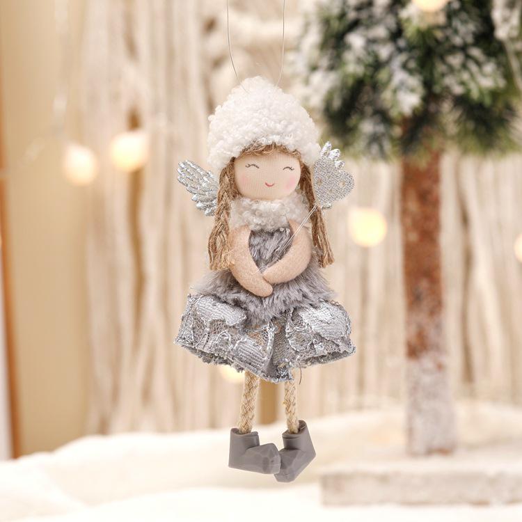 Christmas Lace Angel Doll Tree Ornaments - Small Pendant Decorations for Christmas Tree