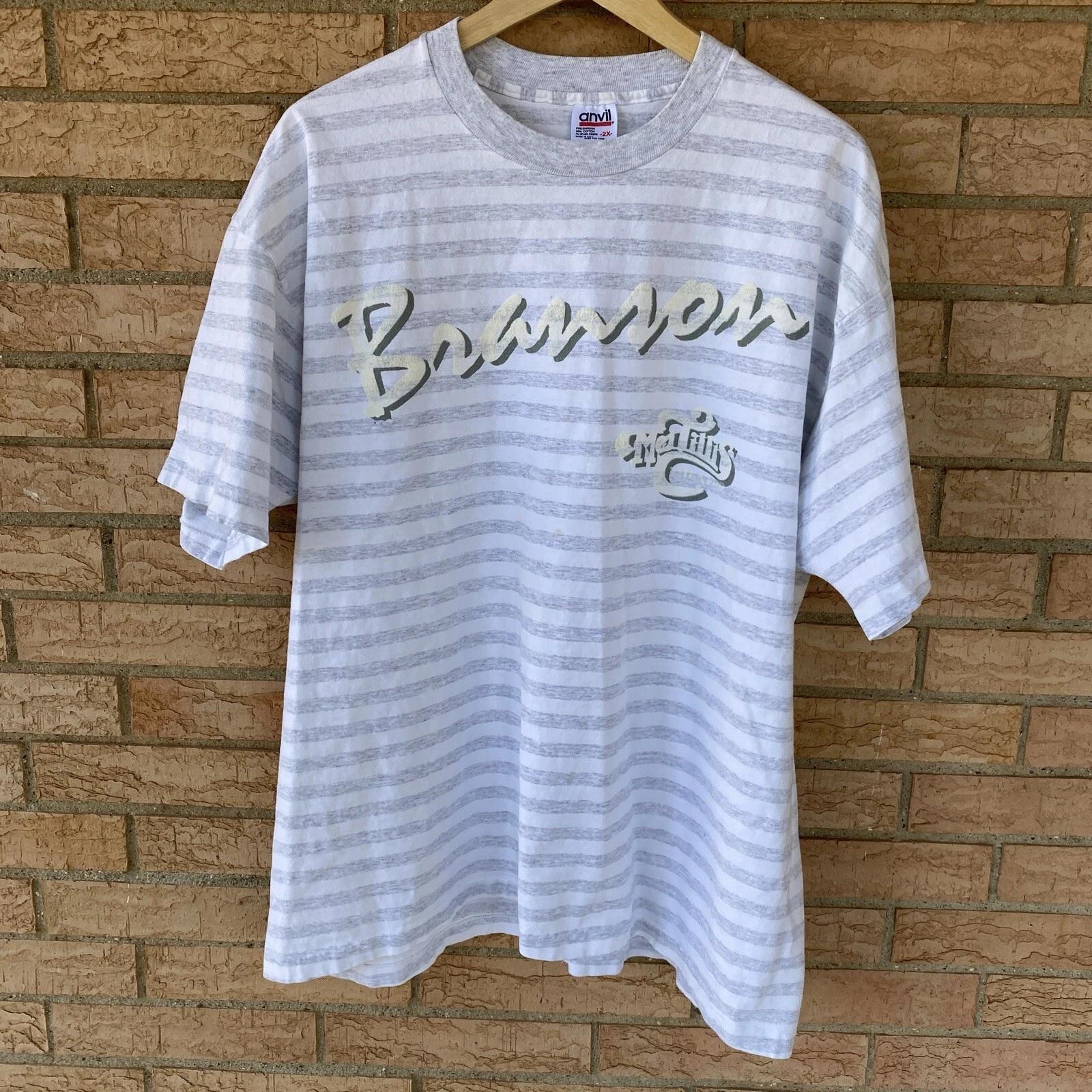 MEL TILLIS Branson single stitch t-shirt Anvil 2X 80s 90s country music striped XL