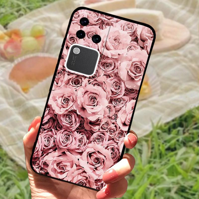For Vivo V30 Pro Case For Vivo V30 Lite Shockproof Silicone Soft Marble Black Bumper Funda Coque for Vivo V30 V2318 Phone Shell