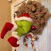 Christmas Thief Wreath Christmas Elf Leg Wreath Christmas Burlap Wreath Holiday Decoration