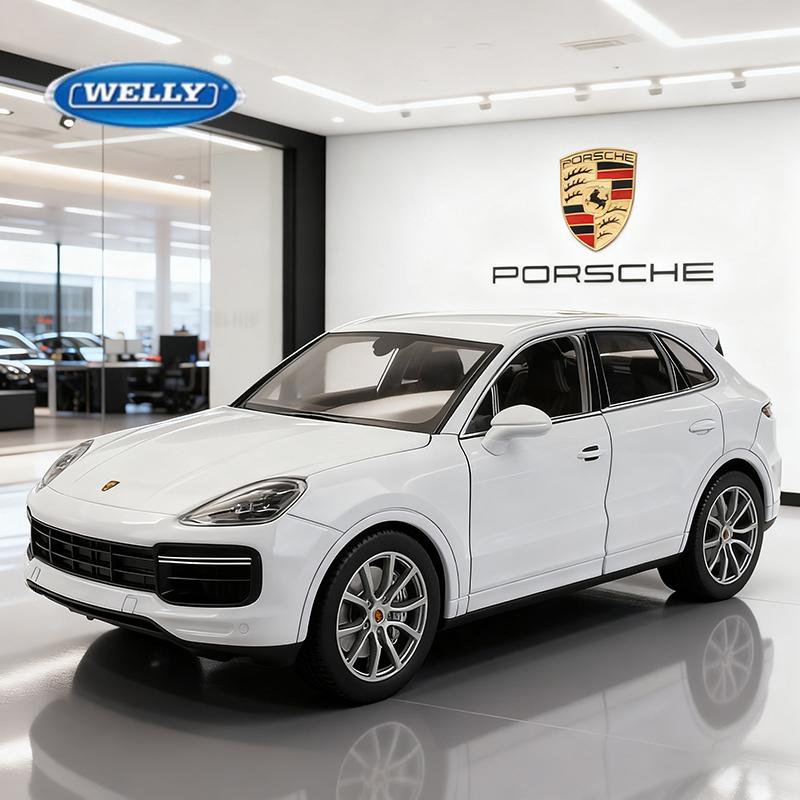 Welly 1/24 Porsche Cayenne Turbo SUV Alloy Car Diecasts & Toy Vehicles Car Model Miniature Scale Model Car for Children