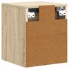 Wall Mounted Nightstand 2 Pcs Sonoma Oak 34.5 X 33 X 40 Cm