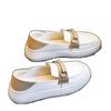 Fashion Little White Shoes Womens 2025 Summer New Soft-Soled Non-Slip Loafers Fashionable Versatile Casual Small Leather Shoes Women