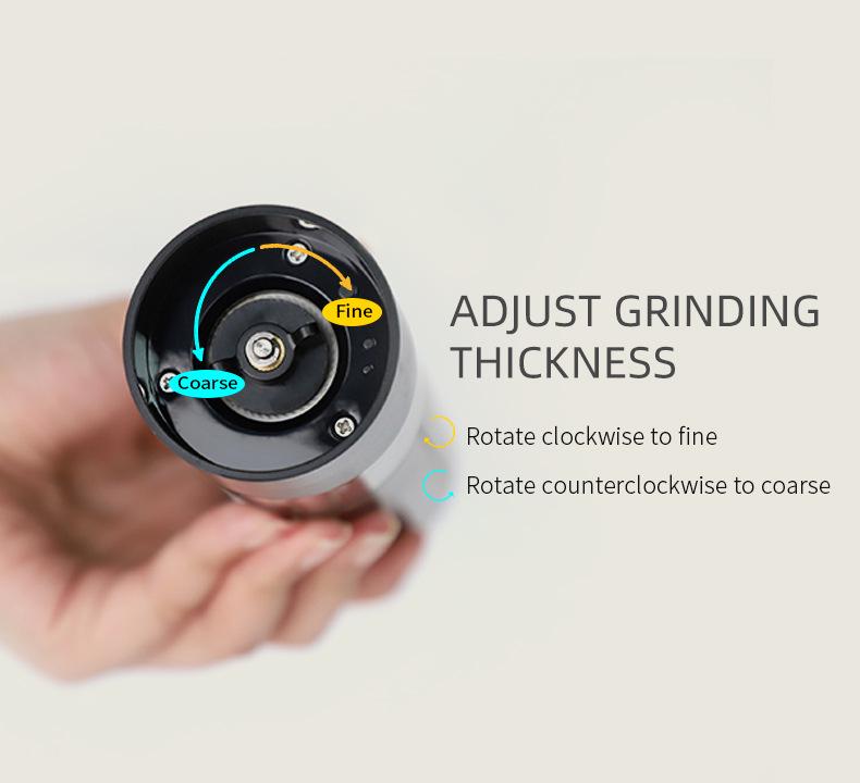 Elektrická láhev na mlýnek na pepř a mořskou sůl