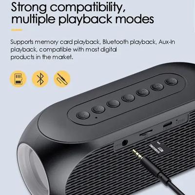 Wireless Speaker With Clock LED Digital Clock USB Rechargeable Dual Alarm Radio With Snooze Clock Multifunction Music Playback