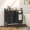 Sweetcrispy Laundry Basket with Laundry Sorting Basket Large Waterproof with Top Laundry Storage Laundry Vintage Style Casters, Rack, (1/2/4 Baskets),