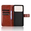 For Xiaomi Redmi K70 Ultra Phone Stand Case Crazy Horse Texture PU Leather Cover Wallet