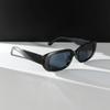 Stylish Black Rectangular Glasses for Women Glossy Durable Plastic Frame Fashion Eyewear for Casual Outfits